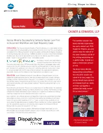 Legal, Casner & Edwards, law, Konica-Minolta, Integrated Document Technologies
