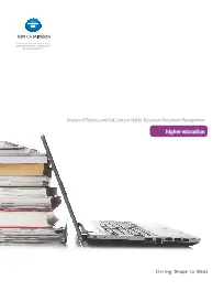 ECM, Higher Education, Konica-Minolta, Integrated Document Technologies