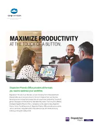 Konica Minolta, Maximize Productivity, Konica-Minolta, Integrated Document Technologies