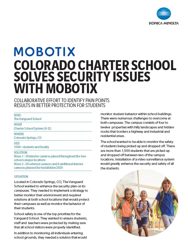 Mobotix, School Success Story, safety, education, students, children, Konica Minolta, Integrated Document Technologies