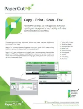 Papercut, Mf, Ecoprintq, Integrated Document Technologies
